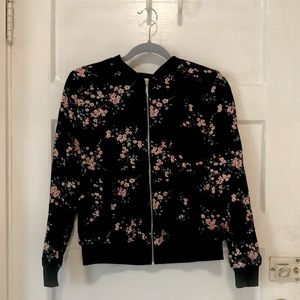 Lila Rose Cherry Blossom Bomber Jacket